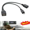 USB Port OTG Cable Adapter f Firestick 4K Stick Amazon TV USB add Keyboard lot - Image 5