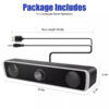 Wired Computer Speakers Soundbar Stereo Bass Sound 3.5mm USB for Desktop Laptop - Image 4