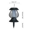 Solar Powered Outdoor Mosquito Fly Bug Insect Zapper Killer Trap UV Lamp Light - Image 5