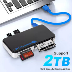 6 in 1 USB 3.0 Compact Flash Memory Card Reader Adapter 5Gbps for CF TF SD MS XD